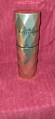 Moet & Chandon 750ml Gold Metal Geometic Insulated Chiller Container • $40