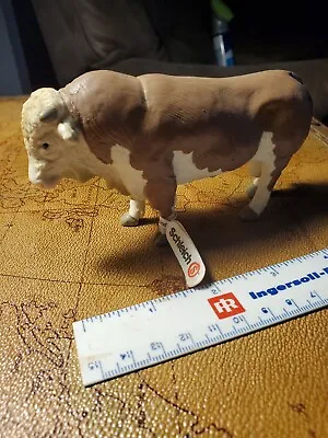 Vintage 1995 Schleich Brown Hereford Bull  • $9.99