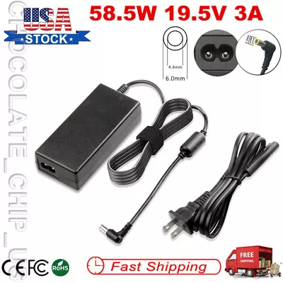 $11.49 • Buy FOR SONY Vaio NEW 19.5V Power Supply Cord Laptop Notebook AC Adapter Charger 3A