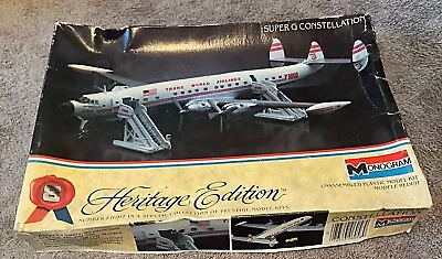 Monogram Super G Constellation Model Plane Heritage Edition Kit • $12.95