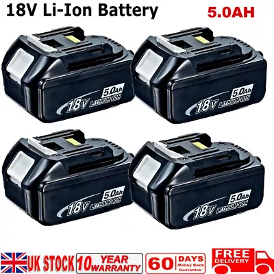 £7.99 • Buy 4-Pack For Makita BL1850B-2 18V LXT Li-Ion 5.0Ah 18 Volt Battery BL1860 BL1830B