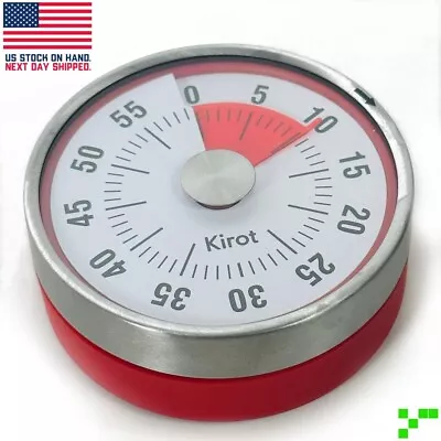 Visual Timer 60-Minute Audible Countdown Timer Alarm Magnetic Kitchen Manual • $8.96