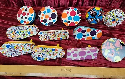 Lot 11 VINTAGE ANTIQUE Tin Litho Noise Makers U.S. Metal Toy PARTY NEW YEARS POW • $39.99