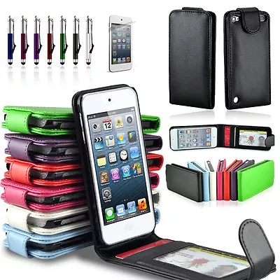 2 X PACK Premium Leather Wallet Flip Credit ID Card Case Cover IPod Touch 5 5TH • $6.99