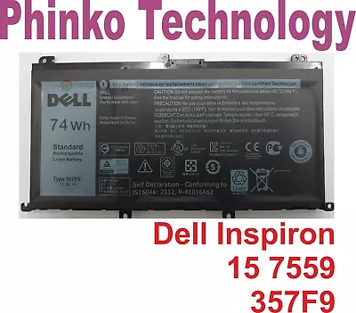 New Original Battery For Dell Inspiron 15 7559 15 7000 7566 7567 357F9 71JF4 • $76