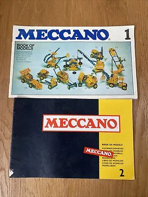 Meccano Book Of Models 1 (1978)  2 (1974) • £5