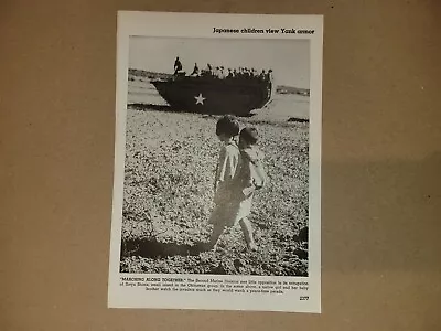 2nd Marine Division Iheya Shima Tank 1946 World War 2 WW2 Picture Sheet • $16