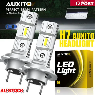 H7 LED Headlight Globes Bulbs Kit High Low Beam Bright White Lamp Canbus Free • $39.87