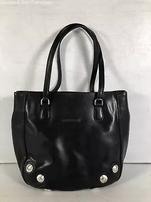 Longchamp Womens Black Leather Pockets Snap Classic Medium Shoulder Bag COA • $34.99