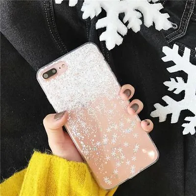 $5.90 • Buy Shockproof Tough Snowflake Bling IPhone 6S 8 7 Plus Xs Soft Case Cover For Apple