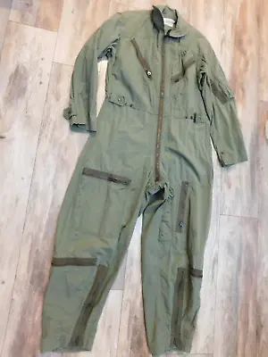 Us Air Force Vietnam Era Mens Flyer's Flight Suit Coverall Og 107 Size Med-short • $92.06
