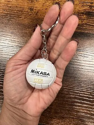 Miniature Mikasa Volleyball Keychain With Option To Personalize • $11.50