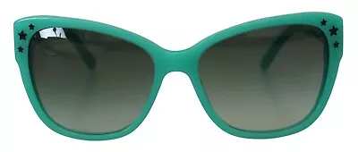 DOLCE & GABBANA Sunglasses DG4124 Green Stars Acetate Square Shades 300usd • $284.93
