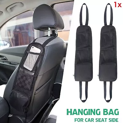 Car Seat Side Back Pocket Car Seat Hanging Bag Storage Organizer Phone Holder • $9.49