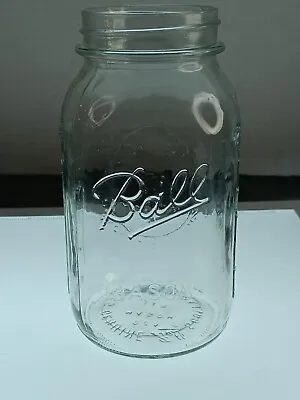 Ball Sculpture Glass Mason Jar 62A Quart • $10.99