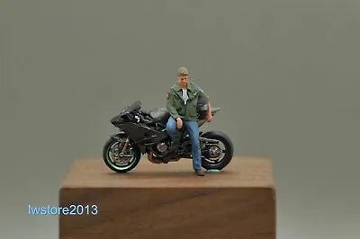 1/87 Tom Cruise Motorcycle Scene Props Miniatures Figures Model For Cars Vehicle • $62.99