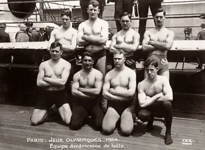 Members United States Freestyle Wrestling Team Posed Competition M- Old Photo • $5.79