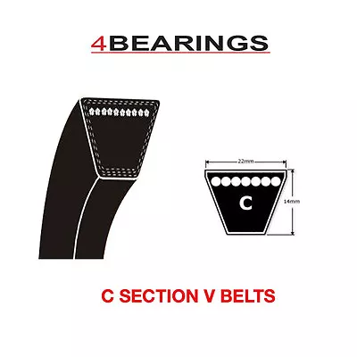 C228 C Section V Vee Belt 22 X 14mm • £40.44