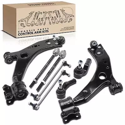 8x Front Control Arm & Stabilizer Bar Link & Tie Rod End For Volvo C30 S40 V50 • $119.99
