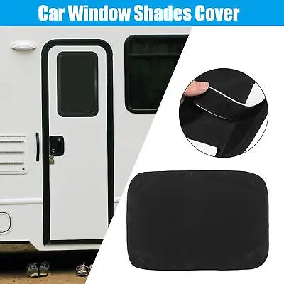 1 Set Black 23.23 X16.14  RV Door Shade Cover Window Covers Car Window Shades • $21.46