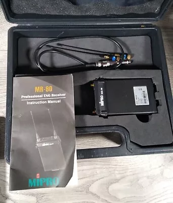 Mipro Mr-90 Professional Eng Receiver-Antennas & Mic Cable Untested G-Vg Cond  • $179.95