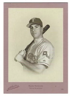 Mark Teixeira 2005 Studio Portraits Estrellas Red B/W 26/35 Card# SP-54 • $6.25