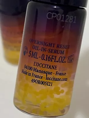 3 X L'Occitane Immortelle Reset Overnight Nuit Oil-in- Serum Travel Size 5ml Ea • $19.98