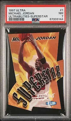 1997 Ultra Michael Jordan Ultrabilities-Superstar PSA 7 (1:5760 Packs) • $610