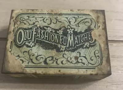 Vintage Matchbook Metal/Tin Holder 2.5 Inch X 1.34 Inch  Old Fashioned Matches  • $7.99