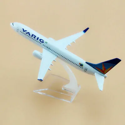 New 16cm Airplane Model Plane Brazil Air VARIG Airlines Boeing B737 Aircraft Toy • $15.99