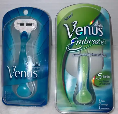 Gillette Venus Embrace Razor & 2 Cartridges Plus Venus & 2 Cartridges G23 • $32