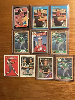 Mark McGwire A's Rookie Lot Of (10) W/ 1985 Topps #401 & 1987 Donruss #46 A • $39