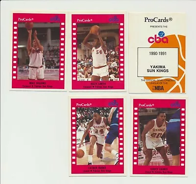 Partial Team Set Of 1990/91 ProCards Yakima Sun Kings (b)  (PEO)  • $2.10