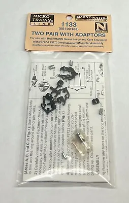 Micro-Trains(2002) N Scale #1133 - Medium Shank Coupler Assembly With Adaptors • $6.99