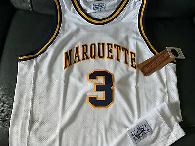 Dwyane Wade Retro Brand Marquette Golden Eagles White Jersey XL NWT • $100
