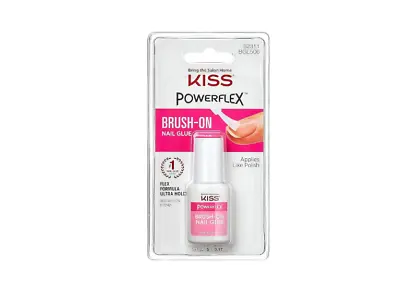 KISS PowerFlex Brush-On Nail Glue - Fast Drying Adhesive For Glue-On Nails & ... • $5