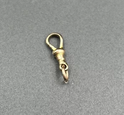 Victorian 9ct Rose Gold Swivel Dog Clip Clasp For Albert Pocket Watch Chain 1.4g • £40