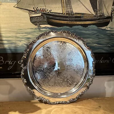 Lunt V-90 12.75” Round Silver Plate Platter Eloquence • $35