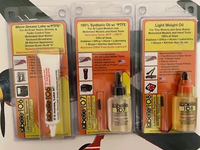 Labelle Lubricants 106 107 & 108 Synthetic W/PTFE & Light Weight Oil Bundle • $28.94