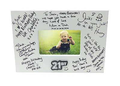 Birthday Photo Frame With Pen - Landmark Sign It - Special Occasion Party Gift • £15.95