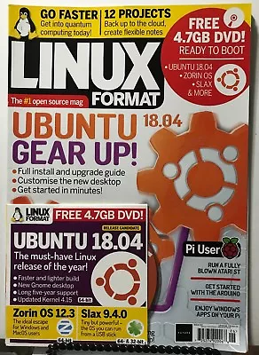 Linux Format Ubuntu Gear Up Free Disc Projects #237 2018 FREE SHIPPING JB • £16.05