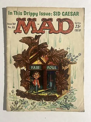 MAD Magazine JUNE 1960 No. 55 Kelly Freas Cover In This Issue: SID CEASAR • $12.27