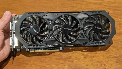 GIGABYTE Nvidia GeForce GTX 970 4GB Graphics Card (GV-N970WF3OC-4GD) • $95