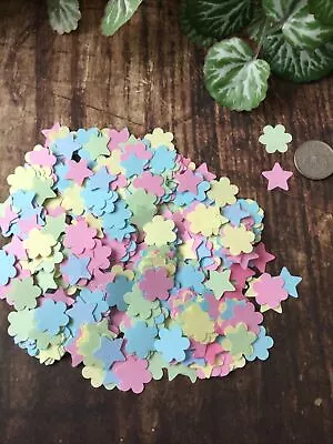 Pastel Multicoloured Rainbow Wedding Confetti Baby Shower Small Daisy & Stars • £2.99