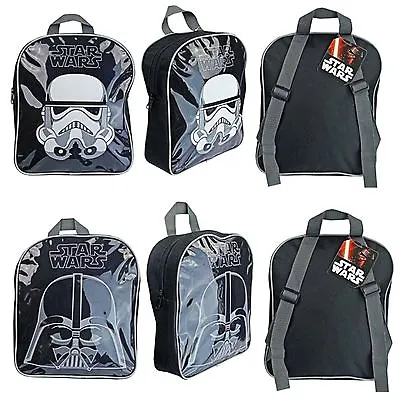 £6.29 • Buy Official Kids Disney Star Wars Back Pack Rucksack Bag School Bag