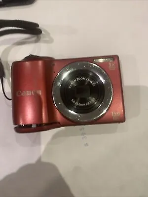 Canon Power Shot A810 HD Red Digital Camera  * • £20