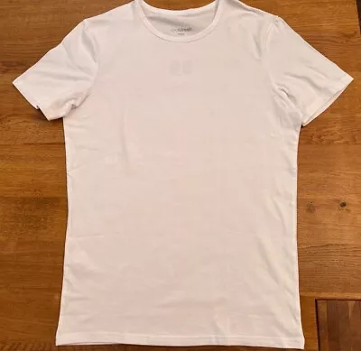 Ex-M & S Mens White Cool & Fresh Cotton-Rich Crew Neck T-Shirt - BNWOT • £5.99