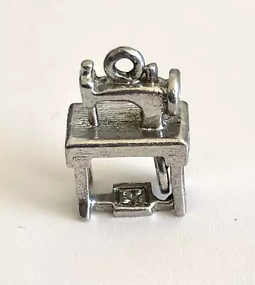 Vintage Danecraft Sterling Silver Movable SEWING MACHINE  Charm • $29.99