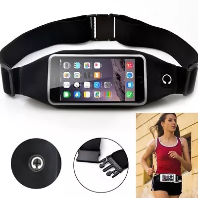 Running Waist Bag Belt Band Sports Gym Workout Case Cover Pouch For Cell Phones • $18.99
