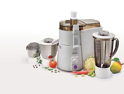 Sujata Powermatic Maxima 900W 4 In 1 Juicer Mixer Grinder With 3 Jars (White) • $359.99